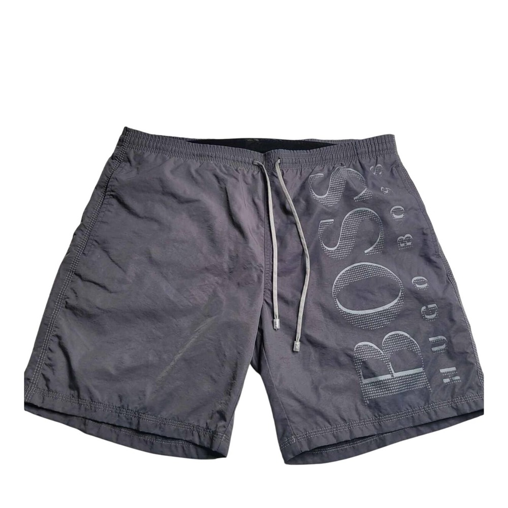 3647 Hugo Boss Gray‎ Swim Trunks Men's Small